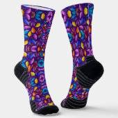 Vibrant socks with a kaleidoscope design ソックス (傾斜あり)