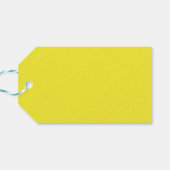 Vibrant Solid Yellow Background  ギフトタグ (裏面横)