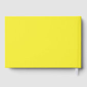 Vibrant Solid Yellow Background ゲストブック (裏面)
