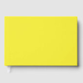 Vibrant Solid Yellow Background ゲストブック (正面)