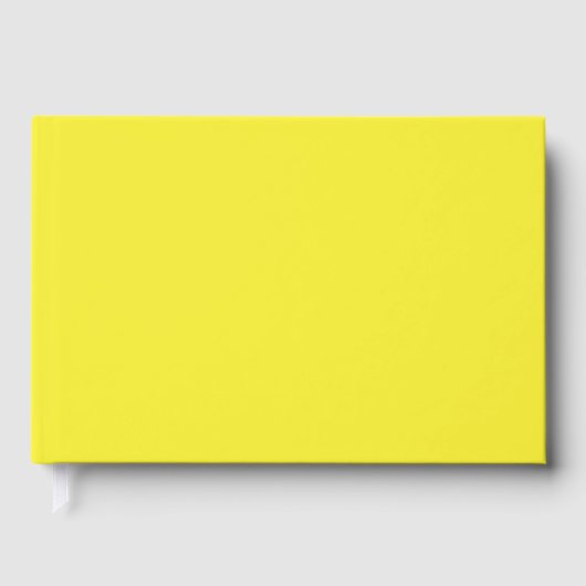 Vibrant Solid Yellow Background  ゲストブック (正面)