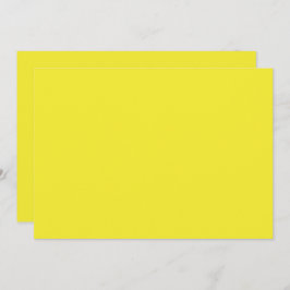 Vibrant Solid Yellow Background  サンキューカード
