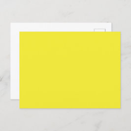 Vibrant Solid Yellow Background  シーズンポストカード