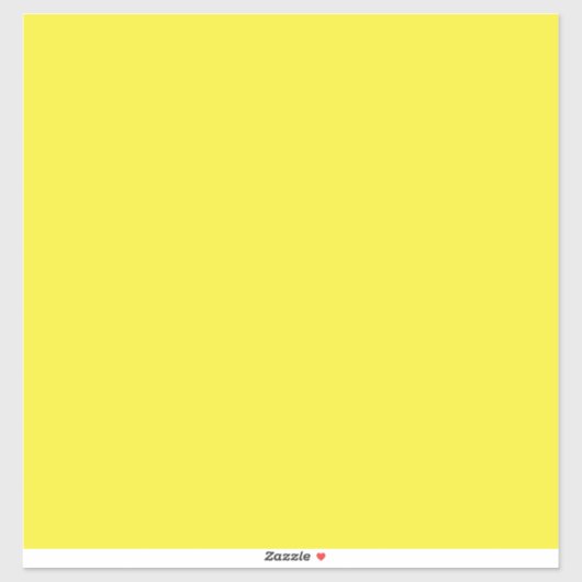 Vibrant Solid Yellow Background  シール (シート)