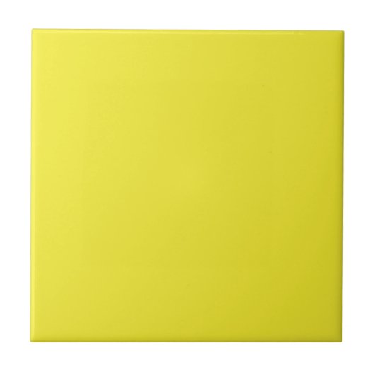 Vibrant Solid Yellow Background  タイル (正面)
