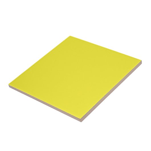 Vibrant Solid Yellow Background  タイル (側面)