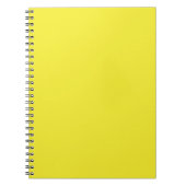 Vibrant Solid Yellow Background  ノートブック (正面)
