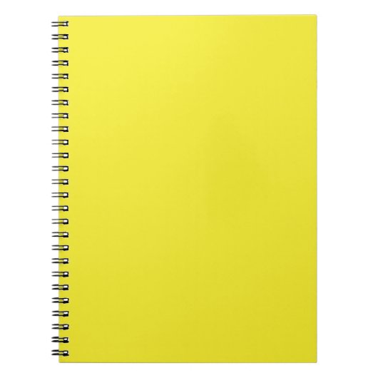 Vibrant Solid Yellow Background  ノートブック (正面)