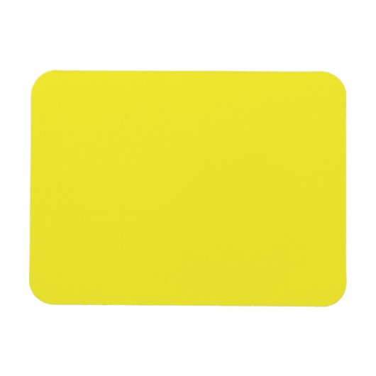 Vibrant Solid Yellow Background  マグネット (横)