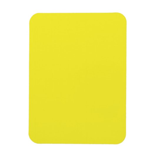 Vibrant Solid Yellow Background  マグネット (縦)
