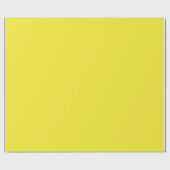Vibrant Solid Yellow Background ラッピングペーパー (フラット)
