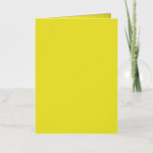 Vibrant Solid Yellow Background  箔グリーティングカード (正面)