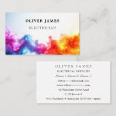 Vibrant Sparks Energy Electrician and Engineer 名刺 (正面/裏面)