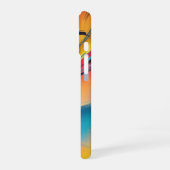 Vibrant Speed Burst Neon Abstract Energy Art iPhone 16ケース (左側面)