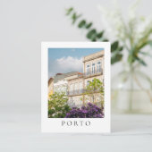 Vibrant spring building in Porto Postcard ポストカード (スタンド正面)