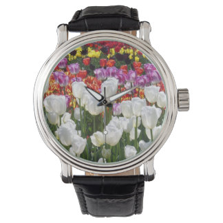 Vibrant Spring Garden Floral Watch 腕時計