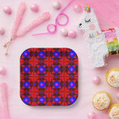 Vibrant Square Paper Plate Digital Design – Perfec ペーパープレート (パーティー)