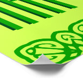 Vibrant St. Patrick's Day Banner ポスター (角)