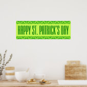 Vibrant St. Patrick's Day Banner ポスター (キッチン)