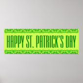 Vibrant St. Patrick's Day Banner ポスター (正面)