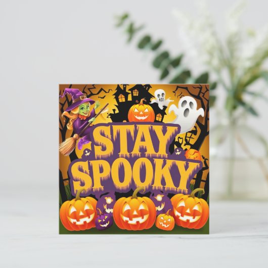Vibrant Stay Spooky halloween 招待状 (スタンド正面)
