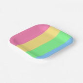 Vibrant Striped ペーパープレート (傾斜あり)