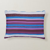 Vibrant Striped Pattern Background アクセントクッション (裏面)