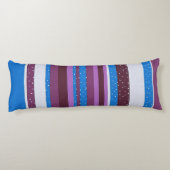 Vibrant Striped Pattern Background ボディピロー (裏面)