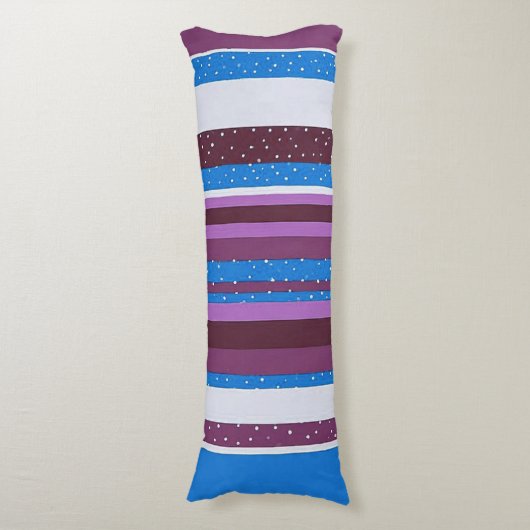 Vibrant Striped Pattern Background ボディピロー (正面縦)