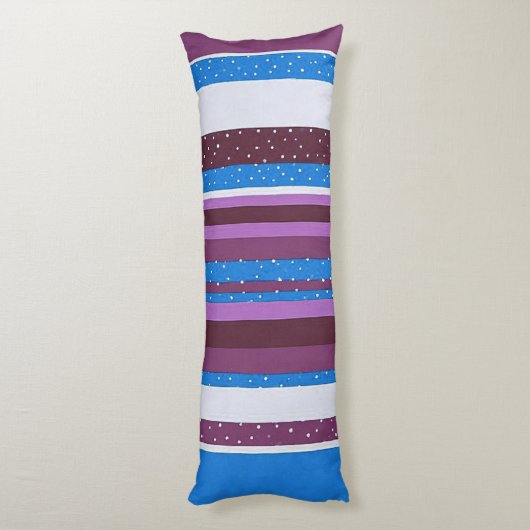 Vibrant Striped Pattern Background ボディピロー (裏面 (縦))