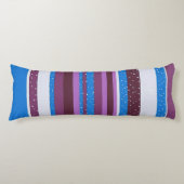 Vibrant Striped Pattern Background ボディピロー (正面)