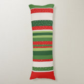 Vibrant Striped Pattern Background ボディピロー (正面縦)