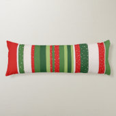 Vibrant Striped Pattern Background ボディピロー (正面)