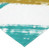 Vibrant Strokes,Teal, Magenta & Mustard pattern テーブルクロス (アングル)