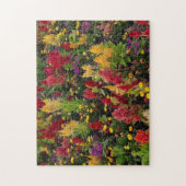 Vibrant Summer Flower Garden in Orlando Florida ジグソーパズル (縦)
