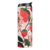 Vibrant Summer Strawberry and Flower Patch タンブラー (回転左)