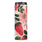 Vibrant Summer Strawberry and Flower Patch タンブラー (裏面)