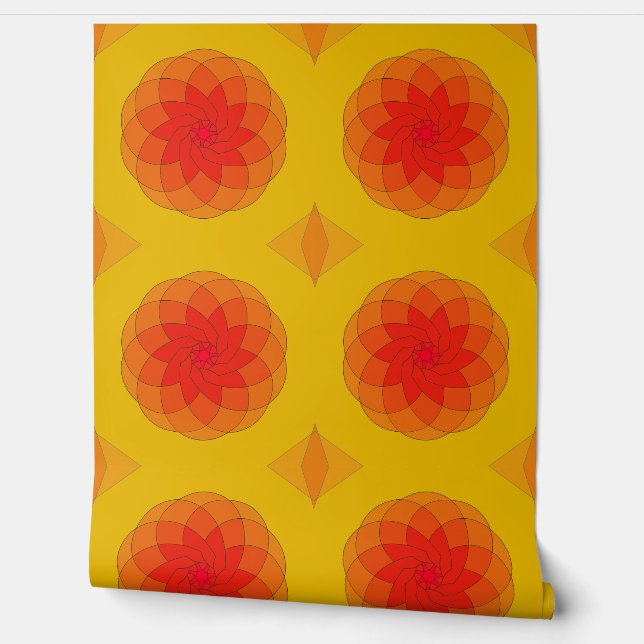 Vibrant Sunburst Design 壁紙 (ほどく)