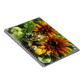 Vibrant Sunflower and Alstroemeria Bouquet Noteboo ノートブック (右側)