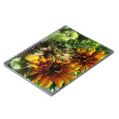 Vibrant Sunflower and Alstroemeria Bouquet Noteboo ノートブック (左側)