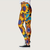 Vibrant Sunflower Leggings レギンス (左)