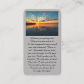 Vibrant Sunset Purple Oange Yellow Blue Sympathy  名刺 (正面)