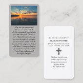 Vibrant Sunset Purple Oange Yellow Blue Sympathy  名刺 (正面/裏面)