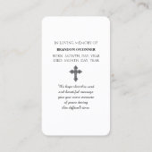 Vibrant Sunset Purple Oange Yellow Blue Sympathy  名刺 (裏面)