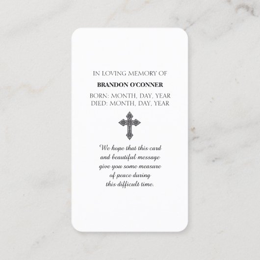 Vibrant Sunset Purple Oange Yellow Blue Sympathy  名刺 (裏面)