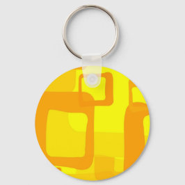 Vibrant Sunshine Flow – Modern Abstract Art Shapes キーホルダー