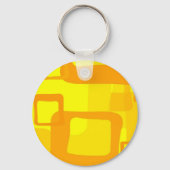 Vibrant Sunshine Flow – Modern Abstract Art Shapes キーホルダー (裏面)