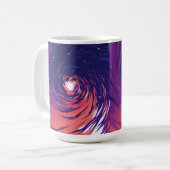 Vibrant Swirling Galaxy with Bright Center コーヒーマグカップ (正面左)