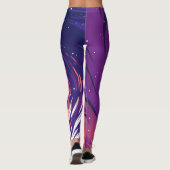 Vibrant Swirling Galaxy with Bright Center レギンス (裏面)