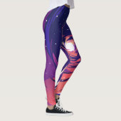 Vibrant Swirling Galaxy with Bright Center レギンス (右)